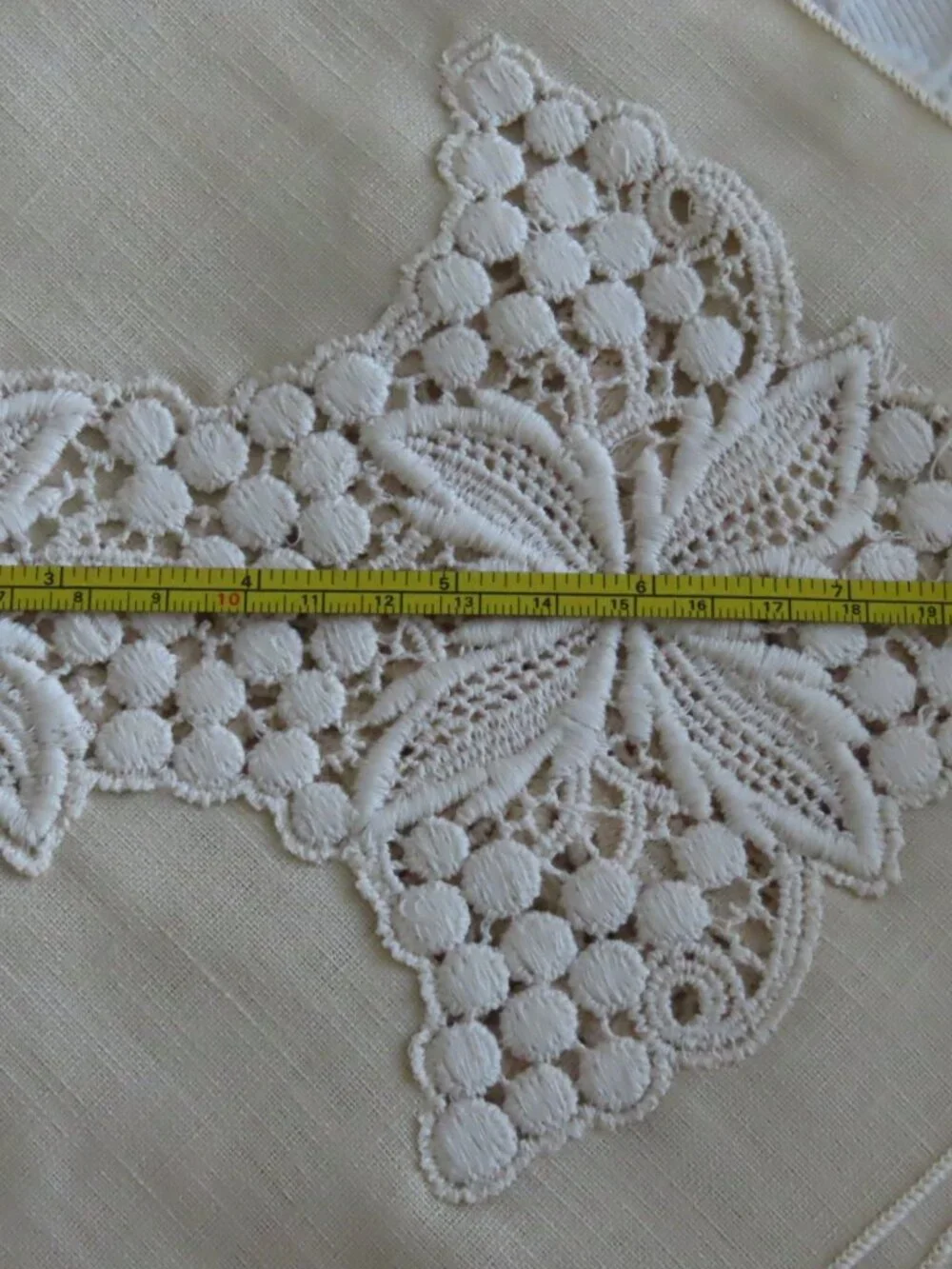 2 LINEN EMBROIDERED TABLECLOTHS